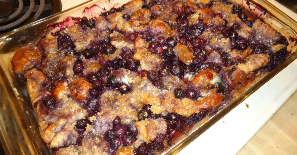 Newfoundland Baked Blueberry Pudding Recipe